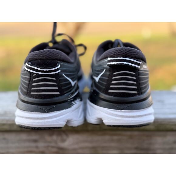 HOKA Bondi 7 Men’s Size 10 Black Athletic Shoes Comfort Walking Shoes - Picture 16 of 16